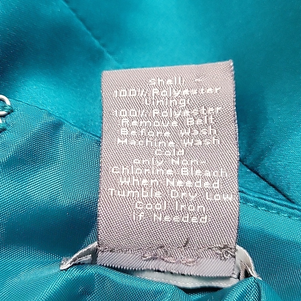 Ann Taylor Teal Sleeveless Belted Sheath Dress - Picture 6 of 13